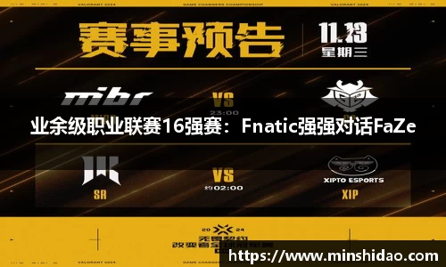 业余级职业联赛16强赛：Fnatic强强对话FaZe